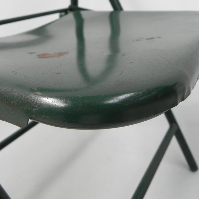 Industrial Steel Du-Al Folding Chairs from Dare Inglis, Set of 4 For Sale - Image 9 of 18