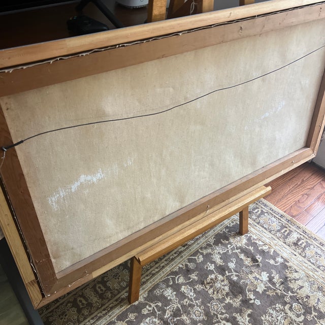 20 Th Century by American Artist Alex Dzogurski Framed Signed Giclee on Canvas Incoming Tide For Sale - Image 12 of 12