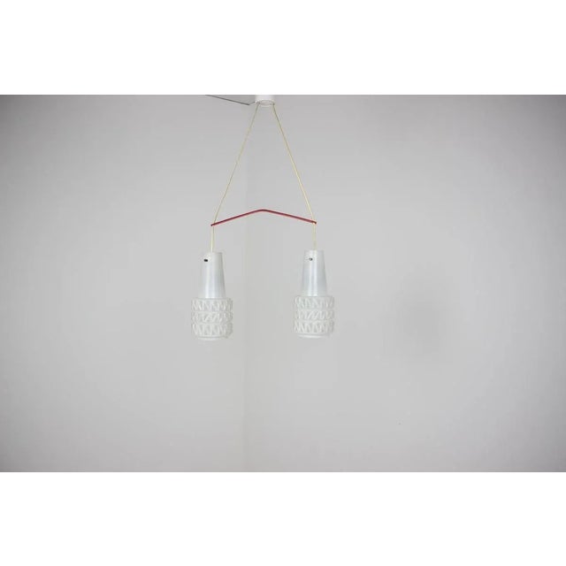 Glass Mid-Century German Chandelier, 1970s For Sale - Image 7 of 12