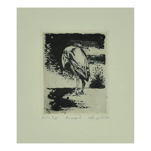 Leo Guida, Bird, Etching, 1972 For Sale