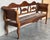 Spanish 20th Century Catalan Bench in Walnut With Caned Seat For Sale - Image 3 of 9