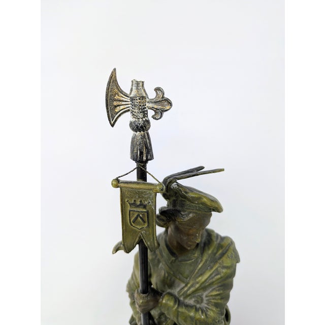 Late 19th - Early 20th Century Renaissance Style Italian Spelter Guards For Sale - Image 13 of 15