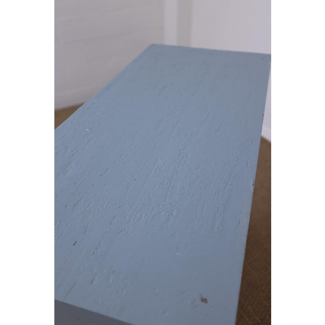 Blue Antique Blue Painted Pine Cupboard - Circa 1880 For Sale - Image 8 of 14