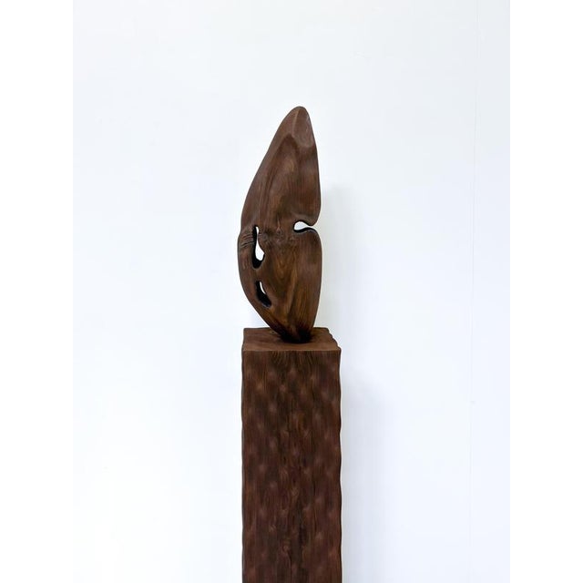 Incarnato 2 Sculpture by Camille De Prêtre Dimensions: W 24 x D 24 x H 156 cm. Materials: Burned pine. Trained in...
