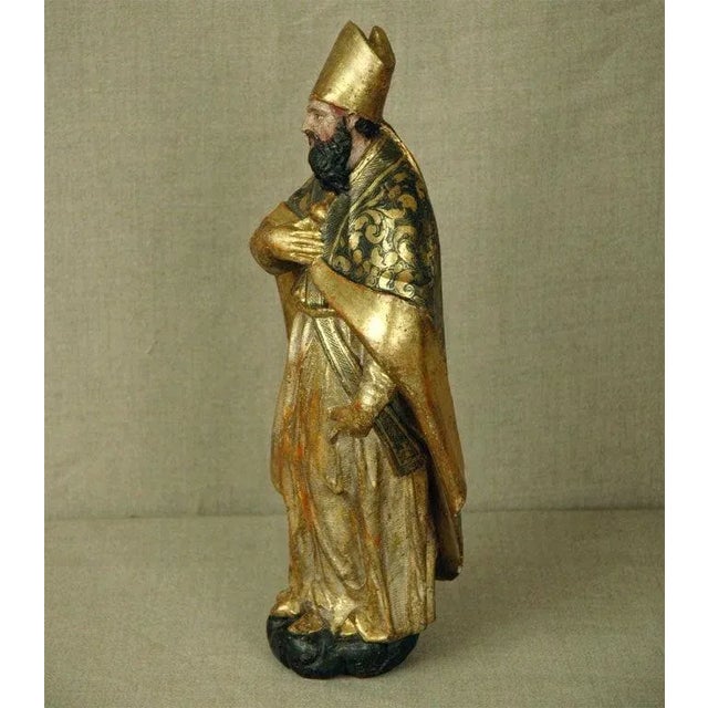 Gilded Venetian Statue of a Bishop For Sale In Los Angeles - Image 6 of 7