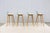 Danish Modern Iskos-Berlin for Muuto Leather Fiber Bar Stools Oak Base, Set of 4 For Sale - Image 9 of 18