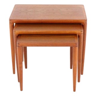 Nesting Tables by Henry W. Klein for Bramin, 1960s, Set of 3 For Sale