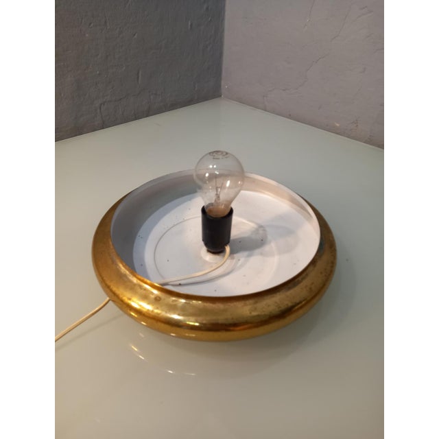 Table Lamp in Brass and Glass Sphere, 1960s For Sale - Image 9 of 11