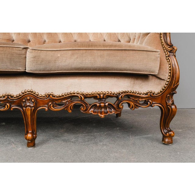 Baroque Style Sofa in Solid Wood, 20th Century For Sale - Image 15 of 18