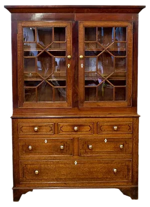 Welsh Oak and Mahogany Cupboard, 1800s