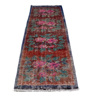 Vintage Turkish Rug Runner - 27"x81.5" For Sale