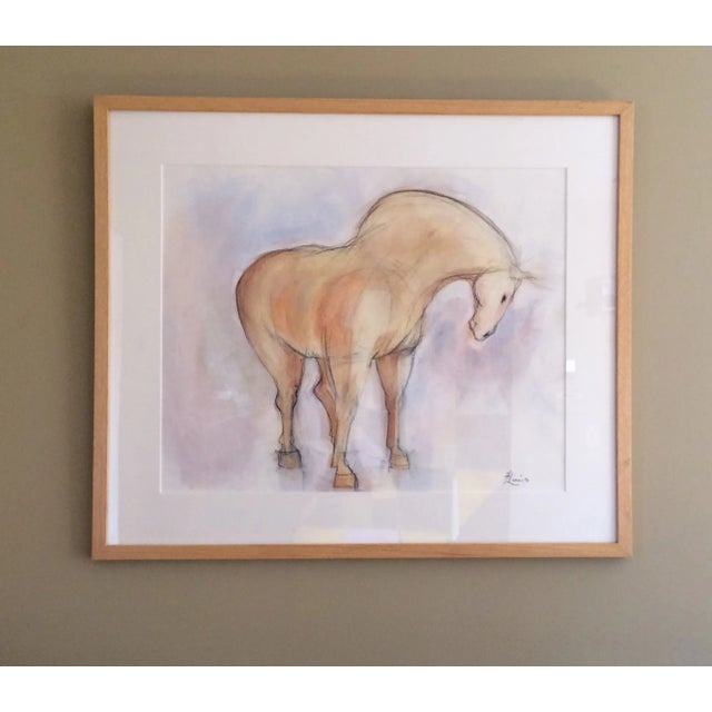 This work on heavy watercolor paper is an homage to the horse and the artisans of the Tang dynasty. Inspired by the...