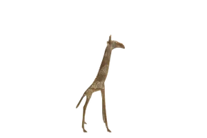 Small Vintage African Bronze Giraffe