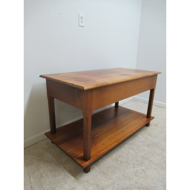 1980s Shaker David T Smith Cabinetmaker Shaker Style Work Table For Sale In Philadelphia - Image 6 of 13
