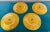 Bordallo Pinheiro 1990s Bordallo Pinheiro Honey Gold Pineapple Salad Plates- Set of 4 For Sale - Image 4 of 11
