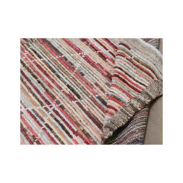 Textile Unique Modern Hand Knotted Wool Rug For Sale - Image 7 of 7