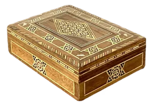 Vintage Moroccan Inlay Box
