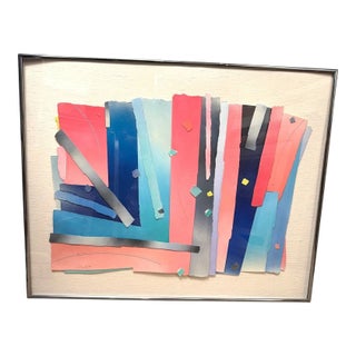 1980s Gregory Ochocki Twee D Caribee 3d Mixed Media Painting For Sale