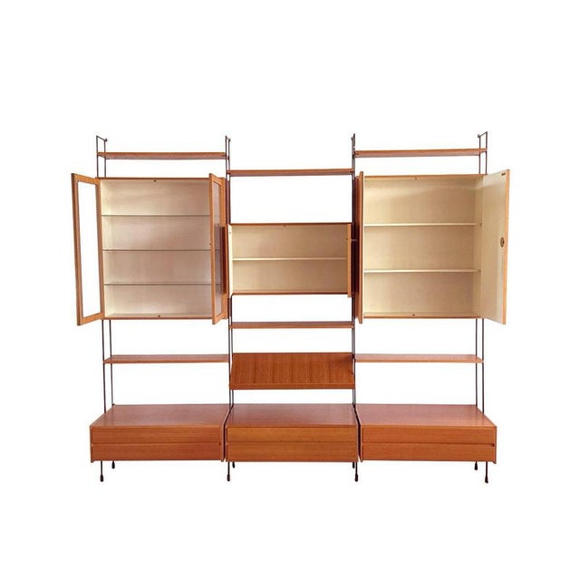 Mid-Century Modern Omnia Wall System in Walnut from Hilker, 1960s For Sale - Image 3 of 11