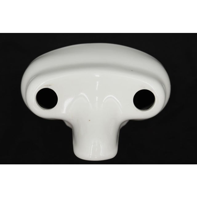 Traditional Reclaimed Ceramic White Tub Faucet Cover For Sale - Image 3 of 7