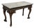 Antique Carved Wood Marble-Top Console Table, 19th Century For Sale