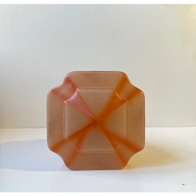 Scandinavian Art Deco Pendant Lamp in Nickel and Colored Glass, 1930s For Sale - Image 6 of 10