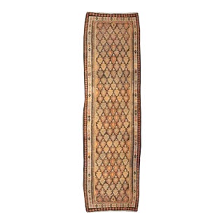 Early 20th Century Qazvin Kilim Runner For Sale