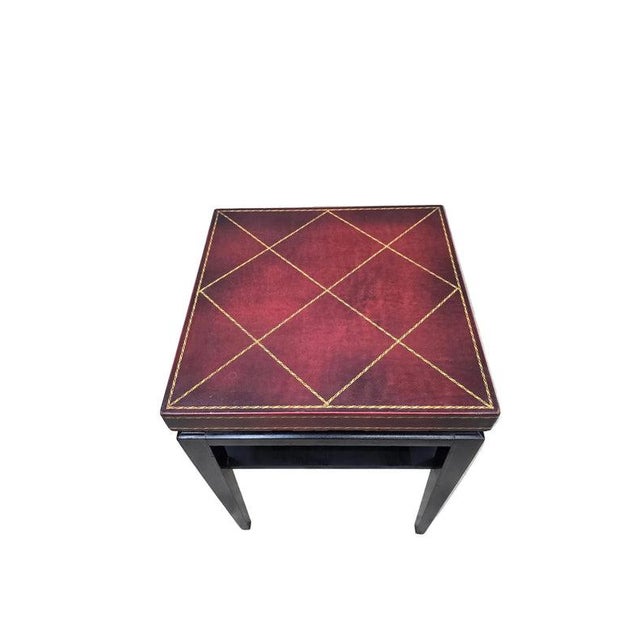 Wood Mid 20th Century Hollywood Regency Model 3303 Side Table Attributed to Tommi Parzinger for Charak - Pair For Sale - Image 7 of 8