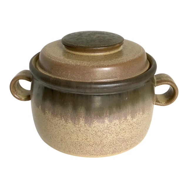Late 20th Century English Double Handled Lidded Pottery For Sale