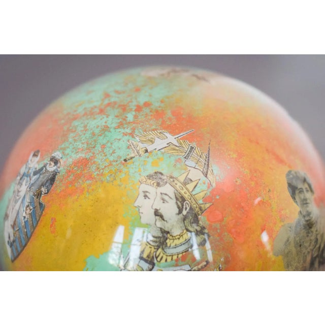 Blue Glass Witches Ball For Sale - Image 8 of 10