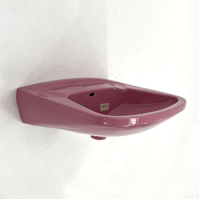 Vintage Pink Sink from Keramag Keravit, 1980s For Sale - Image 9 of 9
