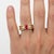 Not Yet Made - Made To Order Split Shank Oval Ruby Engagement Silver, Gold Ring, Size 9.5 For Sale - Image 5 of 7