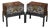 Large Vintage Chinese Hand-Painted Chests on Stands, Set of 2 For Sale