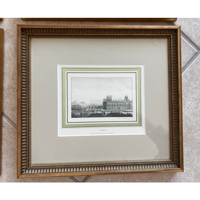 Set of 4 Vintage Etchings of Iconic Italian Cities in Gilded Frames – A Decorator’s Must-Have Collection! For Sale - Image 4 of 5