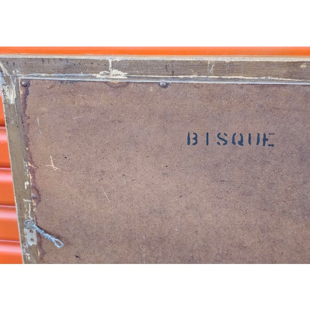 White Furniture Mid Century Modern Bisque Maple Large Wall Mirror For Sale - Image 12 of 12