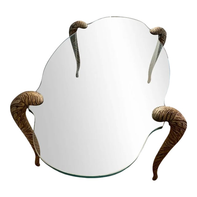 1960s Hollywood Regency Glass & Gilt Wood Cabriole Leg Coffee Table For Sale