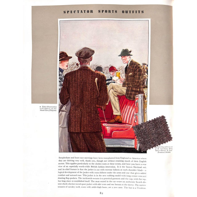 "Apparel Arts Esquire Vol VII 1937 Advance Spring Coronation Number Edward Viii" For Sale - Image 17 of 18