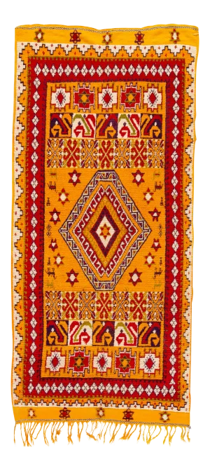 Mid-20th Century Vintage Moroccan Wool Rug