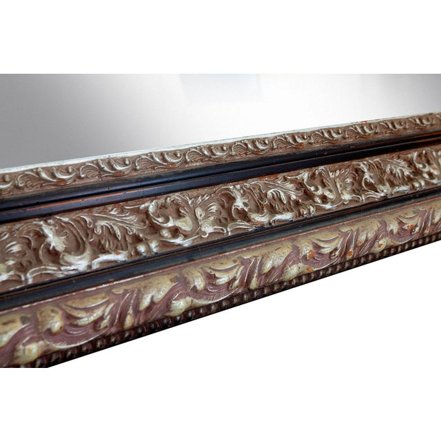 Tan Large 20th Century Monumental Mirror For Sale - Image 8 of 9