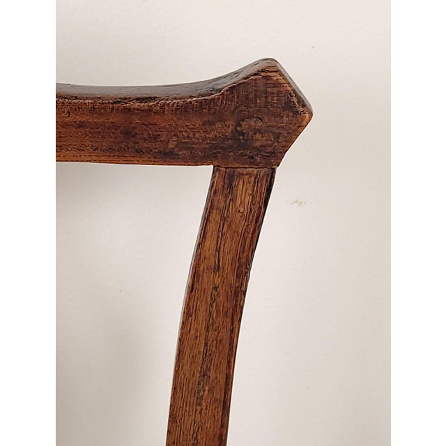 English Oak Armchair With Saddle Seat, 19th Century or Earlier For Sale - Image 12 of 12