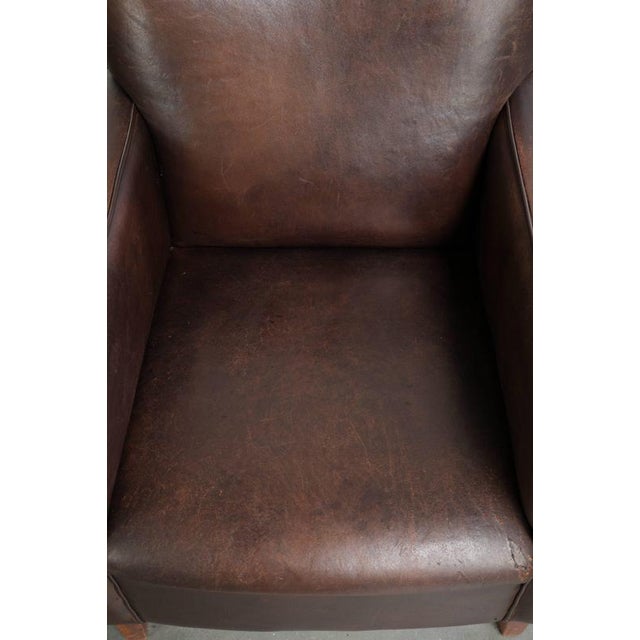 2000 - 2009 Vintage English Sheepskin Lounge Chairs, Set of 2 For Sale - Image 5 of 14