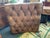20th Century Thomasville Large Leather Chesterfield Ottoman For Sale - Image 12 of 12
