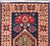 Geometric Vintage Caucasian Rug With Tribal Geometric Medallions in Blue and Red For Sale - Image 9 of 12