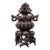 Late 19th Century Silver-Plated Bronze Censer With Vajra Deity, 900g, 7" Tall For Sale