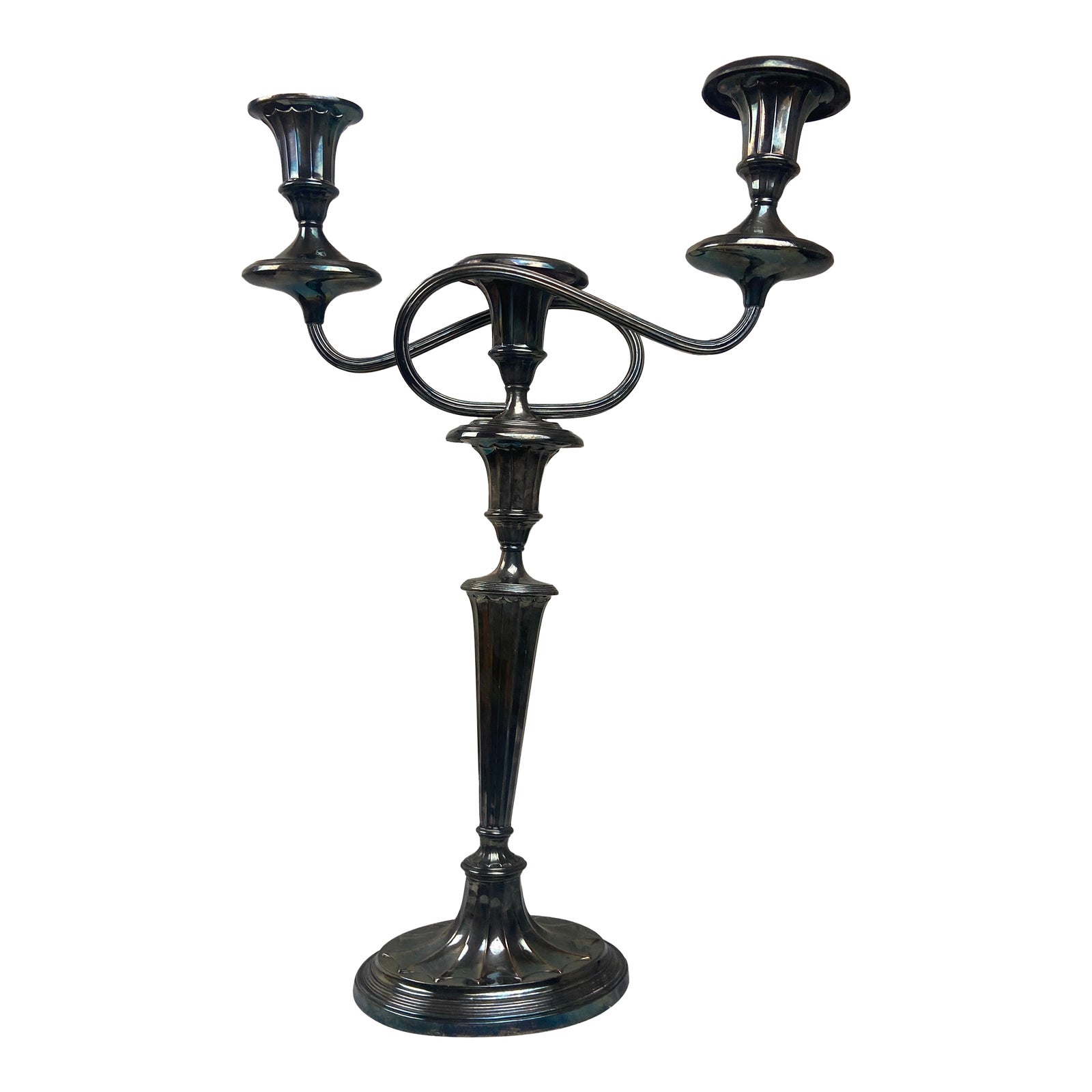 English Candelabras in Sheffield Silver Plate, Early 1900s Chairish