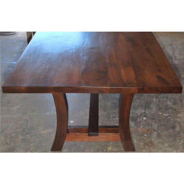 Walnut Dining Table by Petersen Antiques For Sale In Los Angeles - Image 6 of 8