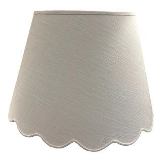 Matilda Goad Fabric Scalloped Lamp Shade For Sale