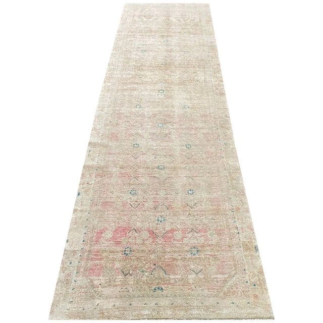 1970s Vintage Old Persian Hamedan Runner Rug 4x13 For Sale - Image 9 of 9