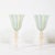 1950s Set of 8 Hand-Blown Murano Latticino Blue & Chartreuse Wine Glasses W/ 24k Gold For Sale - Image 5 of 18