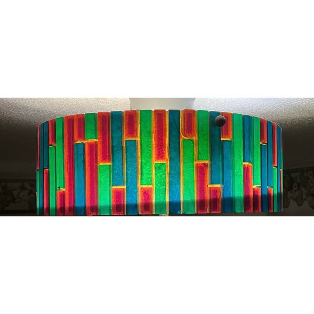 Moe Mid Century Modern Acrylic Tile Fiesta Series Ceiling Light, Flush Mount For Sale - Image 11 of 12